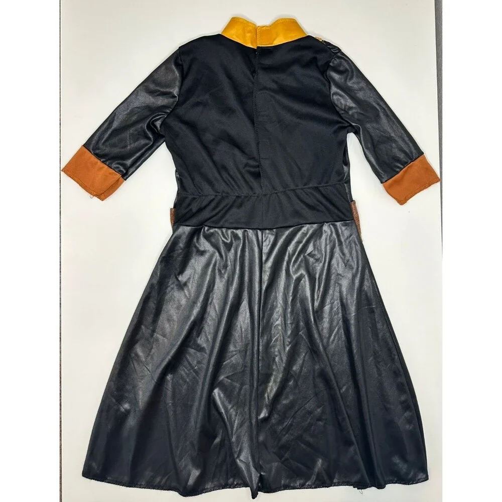 DIsney FROZEN II Anna Dress Costume Toddler Girls Sz 3T-4T Black Gold Halloween
